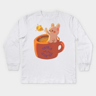 Have a Nice Day! Grumpy Rabbit Kids Long Sleeve T-Shirt